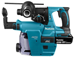 Makita DHR242RTJW Accu Combihamer SDS+ 2J incl. Stofafzuiging 18V 5.0Ah in Mbox - - - Mastertools.nl