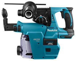 Makita DHR242ZJW Accu Combihamer SDS+ 2J incl. Stofafzuiging 18V Basic Body in Mbox - 0088381876100 - DHR242ZJW - Mastertools.nl