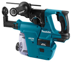 Makita DHR242ZJW Accu Combihamer SDS+ 2J incl. Stofafzuiging 18V Basic Body in Mbox - 0088381876100 - DHR242ZJW - Mastertools.nl