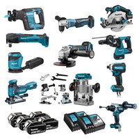 Makita DLX1108TJ1 Accu Combiset 11-delig 18V 5.0Ah in Mbox - 0088381742351 - DLX1108TJ1 - Mastertools.nl