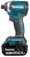 Makita DTD154RTJ Accu slagschroevendraaier 175Nm 18V 5.0Ah in Mbox - 0088381824200 - DTD154RTJ - Mastertools.nl