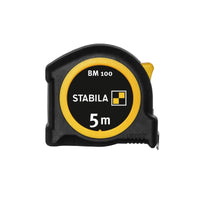 STABILA BM 100 rolbandmaat 5m metrisch - 19568 - 4005069195687 - 19568 - Mastertools.nl