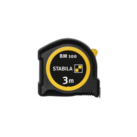 STABILA BM 100 rolbandmaat 3m metrisch - 19570 - 4005069195700 - 19570 - Mastertools.nl