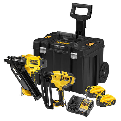 DCK246P2T Accu Combiset Afwerktacker DCN660 en Constructietacker DCN930 18V 5.0Ah in Koffer