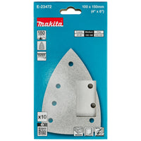 Makita E-23472 Delta schuurvel 100x150mm A180 velcro VE=10 - 0197050354174 - E-23472 - Mastertools.nl