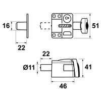 AXA 3012 Raam veiligheidsoplegslot zwart - 3012-20-58/G - 8713249305363 - 3012-20-58/G - Mastertools.nl