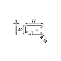 AXA VSHK Sluithaak met ventilatiestand voor raamsluitingen 3320, 3319 en 3318 - 3319-93-22/E - 8713249112107 - 3319-93-22/E - Mastertools.nl