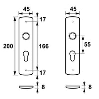 AXA 6210 Binnendeurschilden Curve Klik PC55 F1 - 6210-20-11/55E - 8713249089706 - 6210-20-11/55E - Mastertools.nl