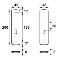 AXA 6210 Binnendeurschilden Curve Klik kast SL55 F1 - 6210-60-11/E - 8713249090030 - 6210-60-11/E - Mastertools.nl