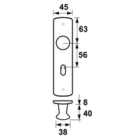 AXA 6210 Kastdeurschild Curve Klik kastknop SL55 F1 - 6210-70-11/56E - 8713249090078 - 6210-70-11/56E - Mastertools.nl