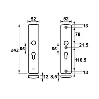 AXA 6660 Veiligheidsschilden Curve PC55 F1 - 6660-10-11/55 - 8713249038940 - 6660-10-11/55 - Mastertools.nl