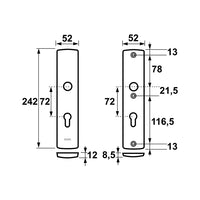 AXA 6660 Veiligheidsschilden Curve PC72 F1 - 6660-10-11/72 - 8713249039015 - 6660-10-11/72 - Mastertools.nl