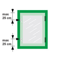 AXA 3319 Veiligheids raamsluiting F2 met cilindersluiting, nok en haakschoot inbouw rechtsdraaiend - 3319-31-92/GE - 8713249074023 - 3319-31-92/GE - Mastertools.nl