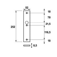 AXA 6663 Veiligheidsschild Edge Plus binnen krukgat-blind F1 - 6663-81-91 - 8713249287478 - 6663-81-91 - Mastertools.nl