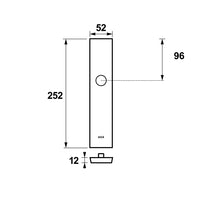 AXA 6663 Veiligheidsschild Edge Plus buiten krukgat-blind F1 - 6663-91-91 - 8713249287324 - 6663-91-91 - Mastertools.nl