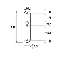 AXA 6664 Veiligheidsschild Oval Plus binnen krukgat-blind F1 - 6664-81-91 - 8713249288437 - 6664-81-91 - Mastertools.nl