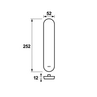 AXA 6664 Veiligheidsschild Oval Plus buiten blind F1 - 6664-90-91 - 8713249288253 - 6664-90-91 - Mastertools.nl