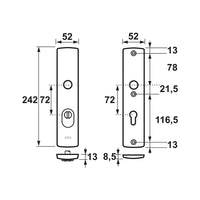 AXA 6665 Veiligheidsschilden Curve Plus PC72 anti-kerntrek F1 - 6665-10-11/72 - 8713249207353 - 6665-10-11/72 - Mastertools.nl