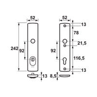 AXA 6665 Veiligheidsschilden Curve Plus PC92 anti-kerntrek F1 - 6665-10-11/92 - 8713249207391 - 6665-10-11/92 - Mastertools.nl