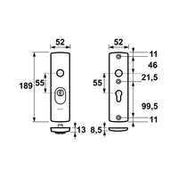 AXA 6675 Veiligheidsschilden Curve Plus kort PC55 anti-kerntrek F1 - 6675-10-11/55 - 8713249207551 - 6675-10-11/55 - Mastertools.nl