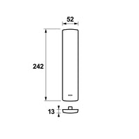 AXA 6660 Veiligheidsschild Curve buiten blind F1 - 6660-90-11 - 8713249077130 - 6660-90-11 - Mastertools.nl