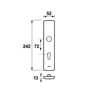 AXA 6660 Veiligheidsschild Curve buiten PC72 F1 - 6660-90-11/72 - 8713249077314 - 6660-90-11/72 - Mastertools.nl