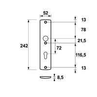 AXA 6661 Veiligheidsschild Curve Plus binnen PC72 F1 - 6661-90-11/72 - 8713249077659 - 6661-90-11/72 - Mastertools.nl