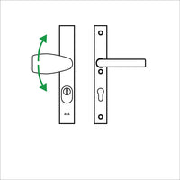 AXA 6767 Veiligheidsbeslag Edge Plus smal kruk Wing+Blok PC72 anti-kerntrek F8 - 6767-39-18/72K - 8713249323510 - 6767-39-18/72K - Mastertools.nl