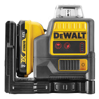 DeWALT DCE0811D1R Multi Kruislijnlaser Zelfnivellerend 10.8v 2 rode stralen 15 meter - 5035048644201 - DCE0811D1R-QW - Mastertools.nl