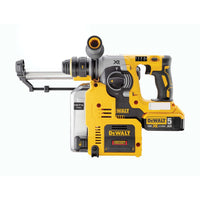 DeWALT DCH275P2 Accu Combihamer SDS+ met Snelwisselboorkop 2,1J incl. Stofafzuiging 18V XR 5.0Ah in Koffer - 5035048556542 - DCH275P2-QW - Mastertools.nl