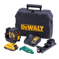 DeWALT DCLE34021D1 Accu Kruislijnlaser Groen 18V XR 2.0Ah in TSTAK - 5035048795941 - DCLE34021D1-QW - Mastertools.nl