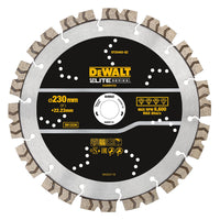 DeWALT DT20462 Diamantzaagblad Gesegmenteerd 230mm Elite Series Asgat 22,23mm - 5054905299071 - DT20462-QZ - Mastertools.nl