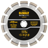 DeWALT DT20466 Diamantzaagblad Gesegmenteerd 230mm Elite Series Asgat 22,23mm - 5054905299118 - DT20466-QZ - Mastertools.nl