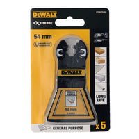 DeWALT DT20775 Multitool zaagblad BiM 3-zijdig 54mm VE=5 - 5054905325237 - DT20775-QZ - Mastertools.nl