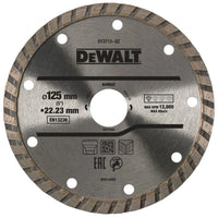 DeWALT DT3712 Diamantschijf Turbo 125x22,23mm - - - Mastertools.nl