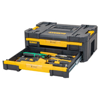 DeWALT DWST1-70706 TSTAK-BOX IV met 2 ondiepe lades met 9 vakjes - 3253561707063 - DWST1-70706 - Mastertools.nl