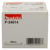 Makita F-34014 Brad gegalv. 60mm. VE=2000 - 0088381294577 - F-34014 - Mastertools.nl