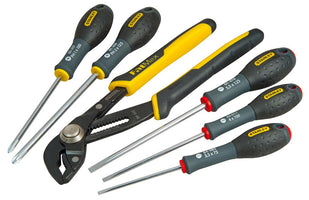 Stanley FMHT0-62639 FatMax Schroevendraaierset 6-delig met Waterpomptang - 3253560626396 - FMHT0-62639 - Mastertools.nl