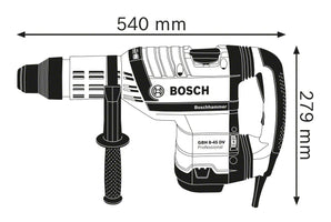 Bosch Professional GBH 8-45 DV Boorhamer SDS MAX 12,5J 1500W - 0611265000 - 3165140542265 - 0611265000 - Mastertools.nl