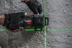 Milwaukee M12 3PL-0C Accu Kruislijnlaser 3x360° Groen 12V Basic Body in Koffer - 4933478103 - 4058546340360 - 4933478103 - Mastertools.nl