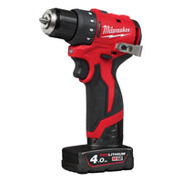 Milwaukee M12 BLDDRC-402C Compacte accu schroefboormachine 12V 4.0Ah in koffer - 4933499688 - - - Mastertools.nl