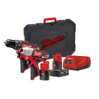 Milwaukee M12 BPP2B-421C Powerpack accu combiset 12V 2.0Ah & 4.0Ah Li-Ion M12™ in koffer - 4933443497 - - - Mastertools.nl