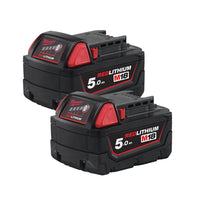 Milwaukee M18 B52 Accu set 18V 2x 5.0Ah - 4932451242 - 4002395166237 - 4932451242 - Mastertools.nl