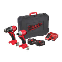 Milwaukee M18 BLCPP2A-402C Accu Combiset 2-delig BLIDRC + BLPDRC 18V 4.0Ah in Koffer - 4933492827 - 4058546476984 - 4933492827 - Mastertools.nl