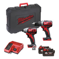 Milwaukee M18 BPP2D-402C Powerpack accu combiset 2-delig 18V 4.0Ah Li-Ion M18 in koffer - 4933447126 - 4002395005901 - 4933447126 - Mastertools.nl