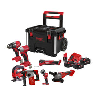 Milwaukee M18 FUEL™ FPP7E-503P Powerpack Accu Combiset 7-delig 18V 5.0Ah in PACKOUT™ Trolley - 4933499297 - 4058546564612 - 4933499297 - Mastertools.nl