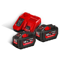 Milwaukee M18 HNRG-122 Accu Starterset 18V High Output™ 2x 12.0Ah - 4933464261 - 4058546222062 - 4933464261 - Mastertools.nl