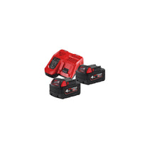 Milwaukee M18 NRG-402 Accu Starterset 18V 2x 4.0Ah - 4933459215 - 4002395287901 - 4933459215 - Mastertools.nl