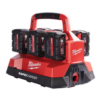 Milwaukee M18 PC6 PACKOUT™ Zesvaks Snellader 18V - 4932480162 - 4058546404475 - 4932480162 - Mastertools.nl