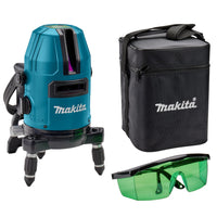 Makita SK10GDZ Accu Kruislijnlaser Groen 12V Max Basic Body met Tas - 0088381880411 - SK10GDZ - Mastertools.nl